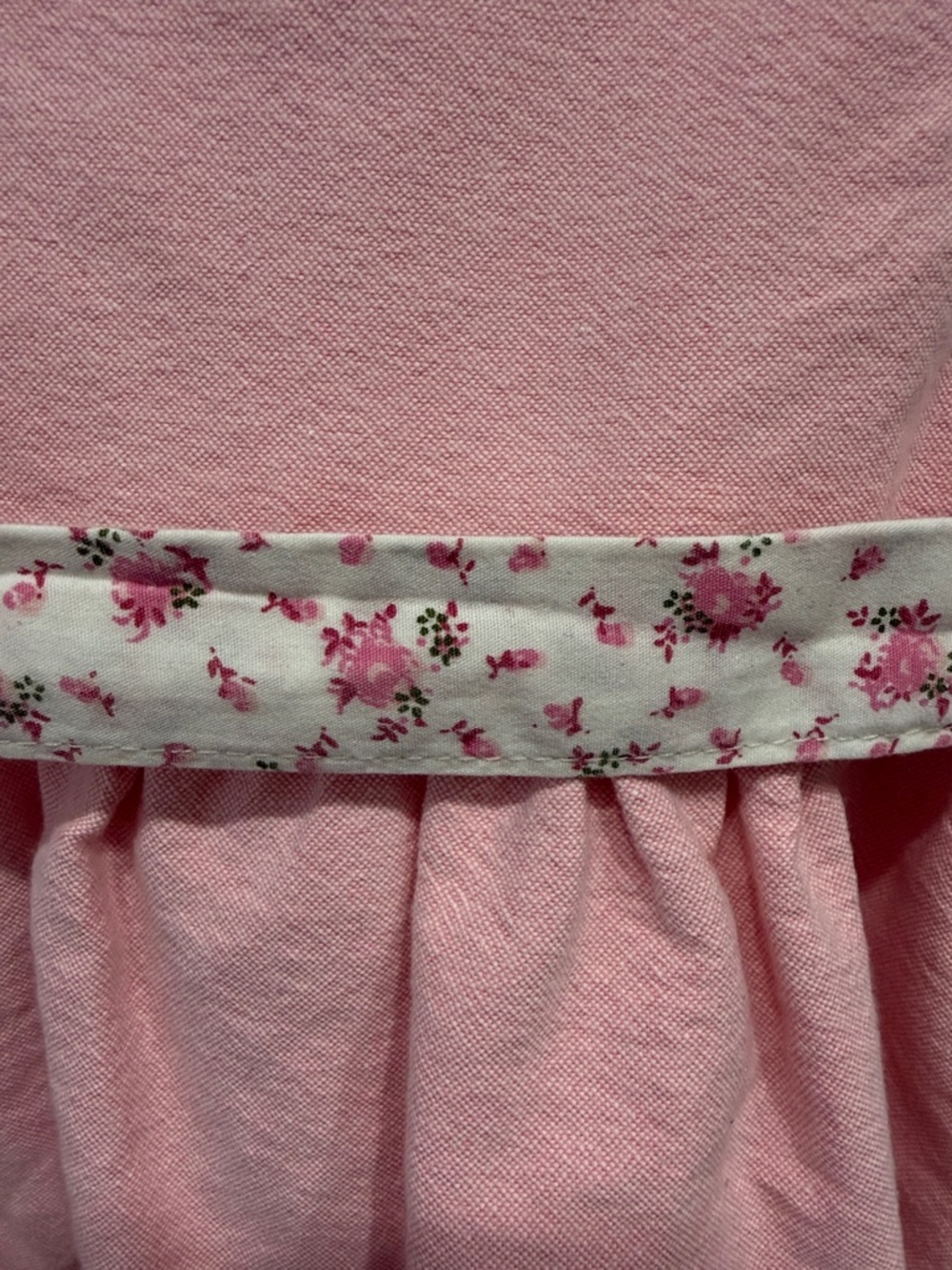 Ralph Lauren Baby Girl Dress 18M Pink Cotton Button Front Bow Belt Polo Infant - Picture 4 of 5